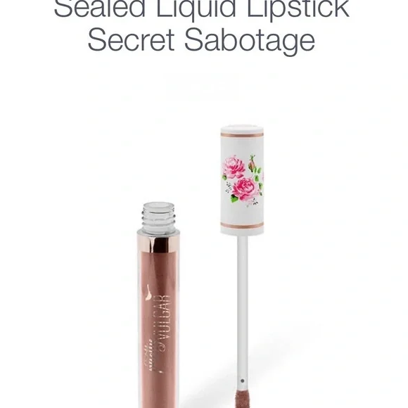 Pretty Vulgar My Lips Are Sealed Liquid Lipstick - Secretly Sabotage Nude - Picture 4 of 5